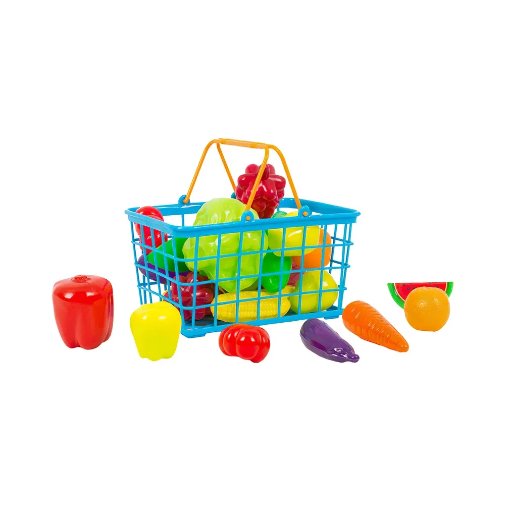 Set coș de cumpărături cu legume și fructe , Orion (379-3)