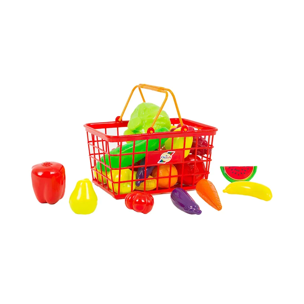 Set coș de cumpărături cu legume și fructe , Orion (379-3)