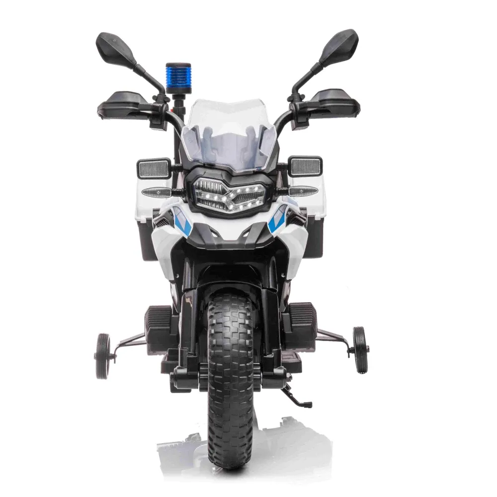 Motocicletă electrică pentru copii de poliție BMW F850 GS (JT5002B / 1 alb)