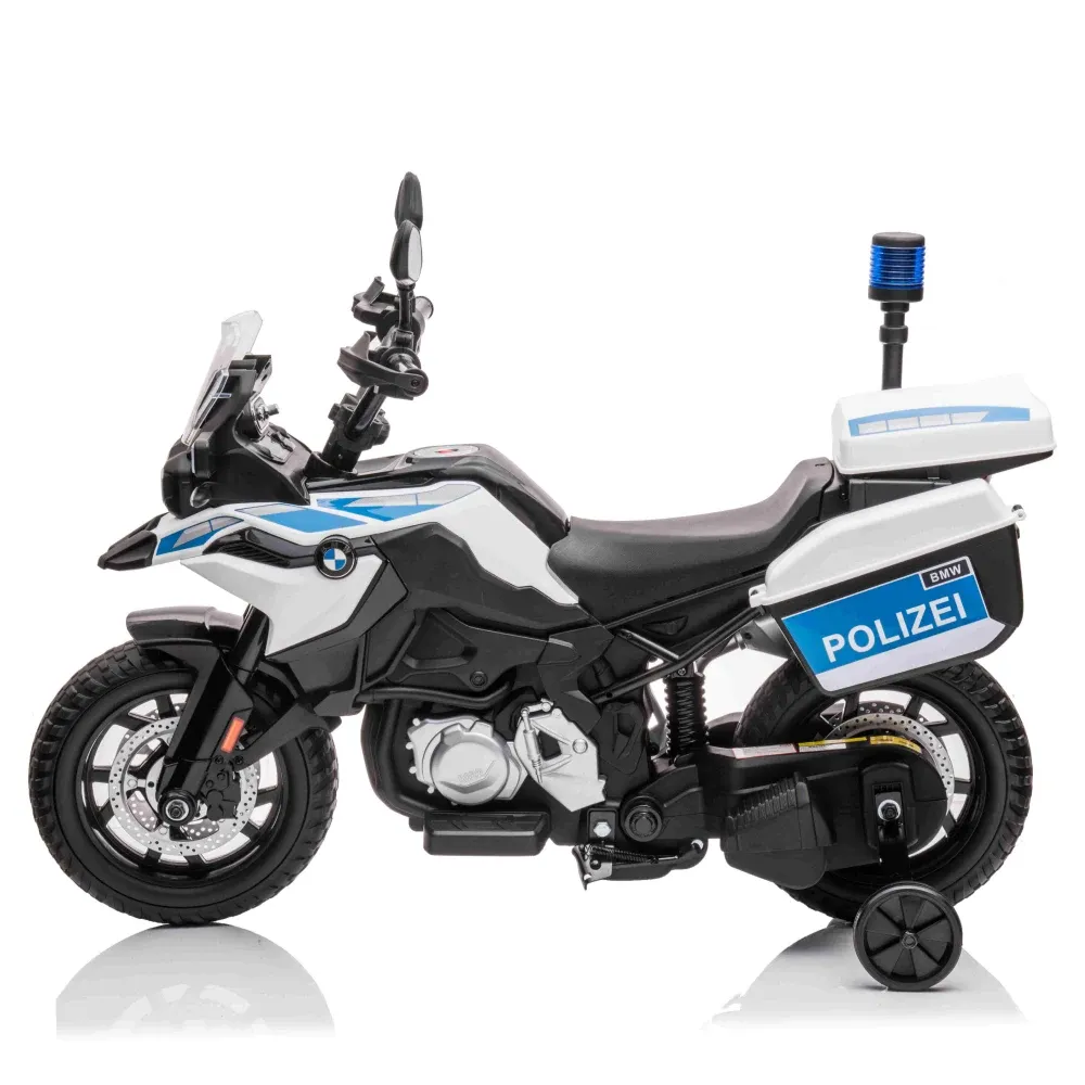 Motocicletă electrică pentru copii de poliție BMW F850 GS (JT5002B / 1 alb)