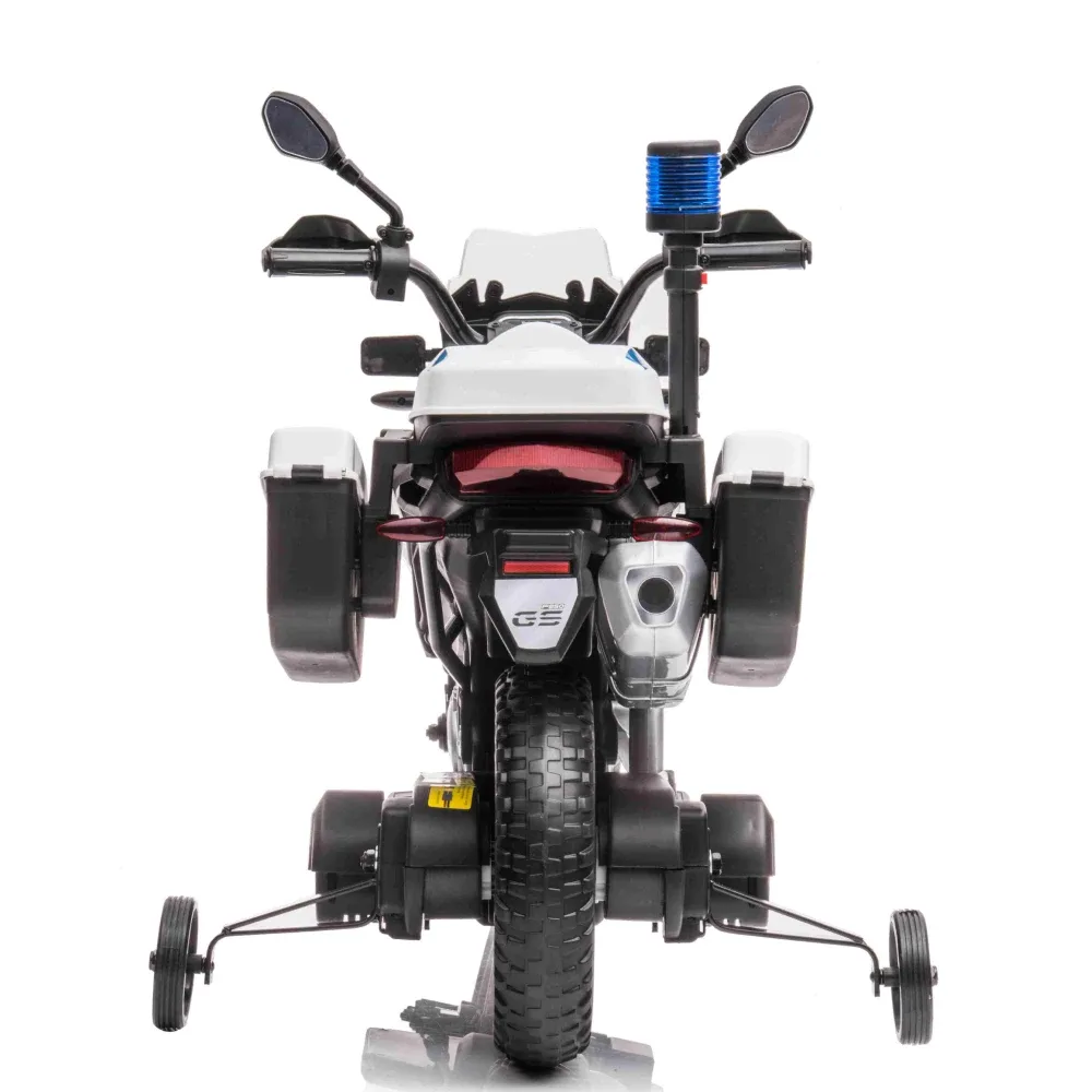 Motocicletă electrică pentru copii de poliție BMW F850 GS (JT5002B / 1 alb)