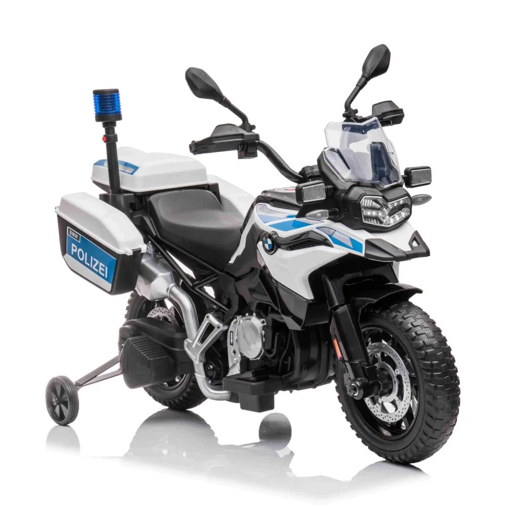 Motocicletă electrică pentru copii de poliție BMW F850 GS (JT5002B / 1 alb)