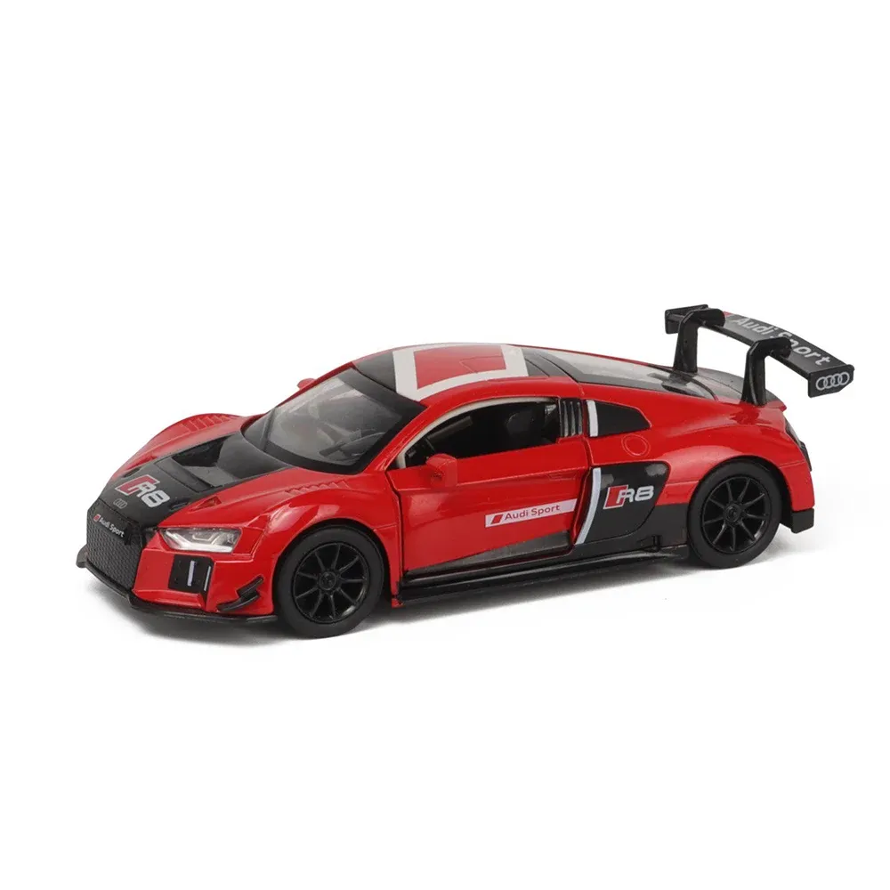 Mașină din metal Audi R8 LMS, scară 1:32, roșie, MSZ (29431)