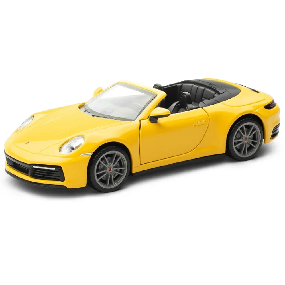 Porsche 911 Carrera Cabriolet Metal Car масштаб 1:32, желтый MSZ (29462)