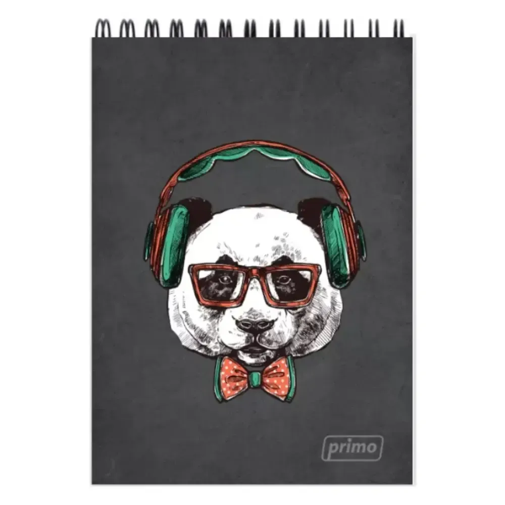 Carnet A6 Primo, spira orizontala, 48 file, matematica. copertă colorată PM1224