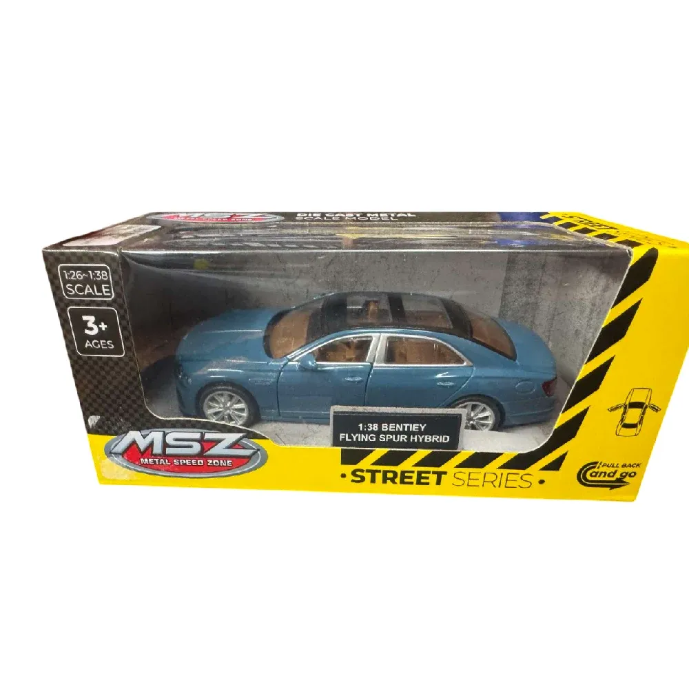 Литой под давлением гибридный автомобиль Bentley Flying Spur, масштаб 1:38, синий, MSZ (29455)