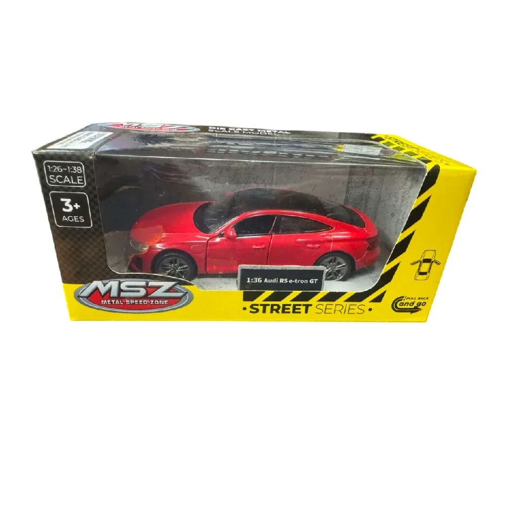 Mașină din metal Audi RS e-tron GT, scară 1:36, roșie, MSZ (29448)