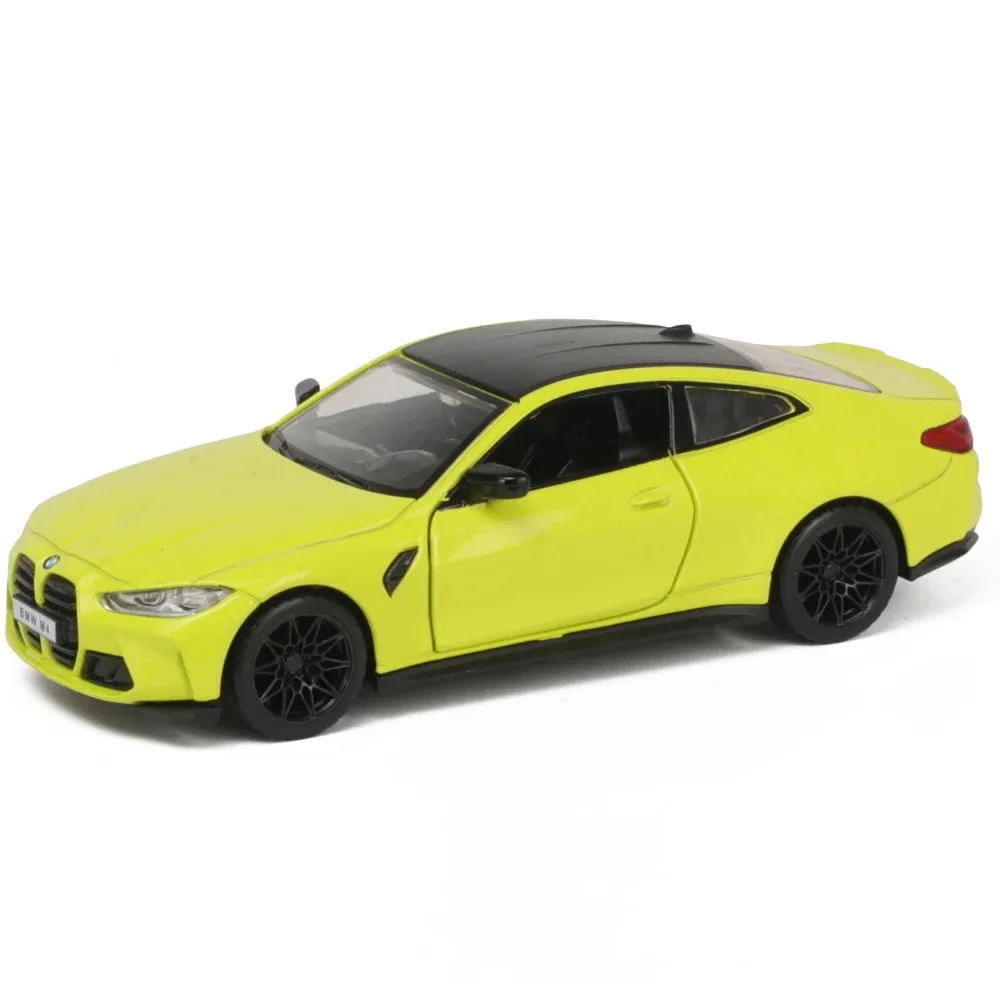 BMW M4 (G82) Литой автомобиль, масштаб 1:32, желтый, MSZ (29356)