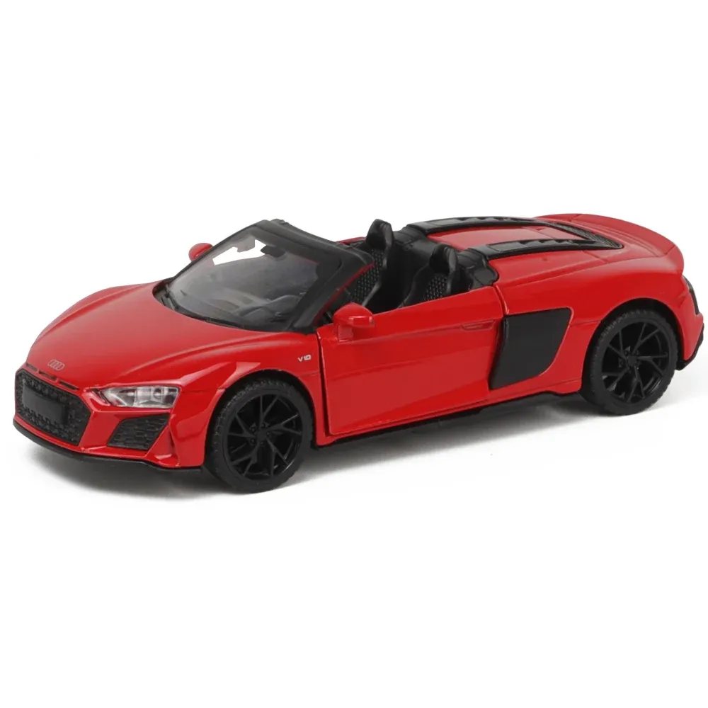 Металлический автомобиль Audi R8 Spyder, масштаб 1:32, красный MSZ (26546)