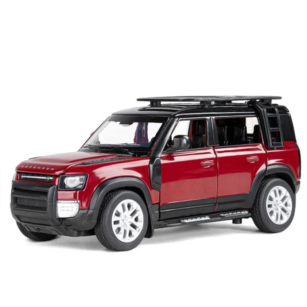 Литой под давлением металлический автомобиль Land Rover 2020 г. 1:32 со звуками и светом (двери открыты) (00249)