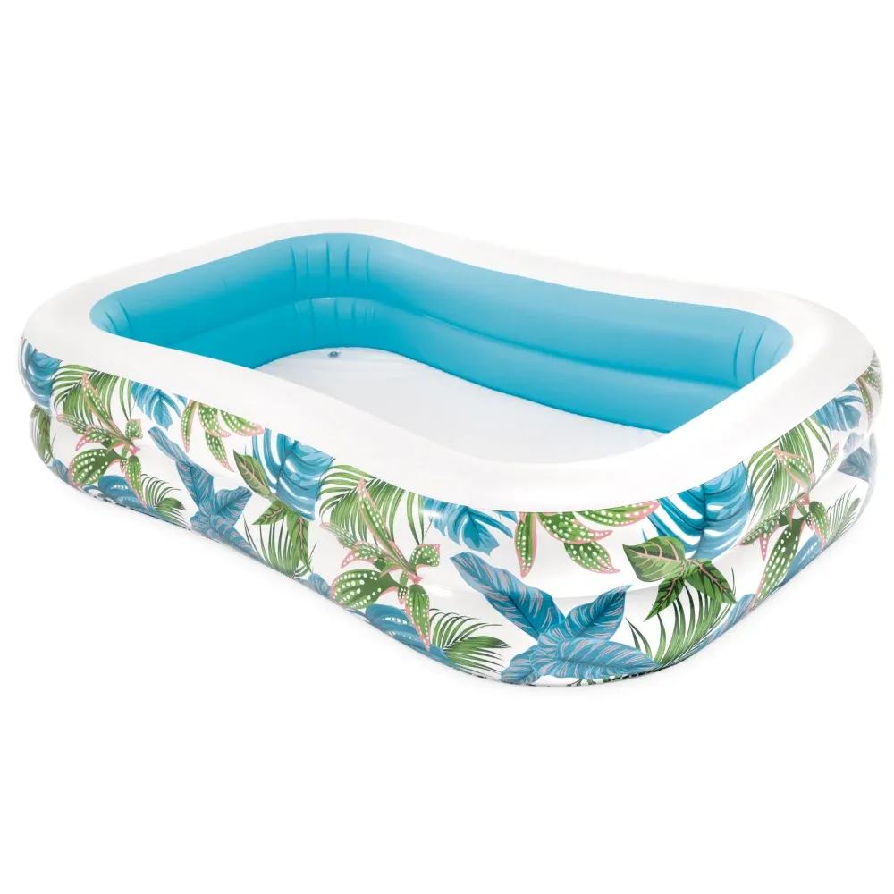 Надувной семейный бассейн Tropical Swim Center, 229×152×48 см, 600 л, от 3 лет, Intex (57177)
