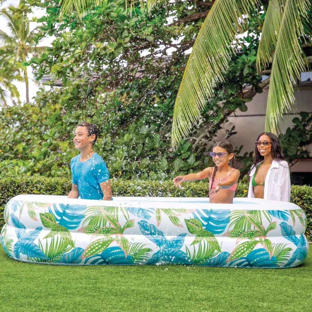 Надувной семейный бассейн Tropical Swim Center, 229×152×48 см, 600 л, от 3 лет, Intex (57177)