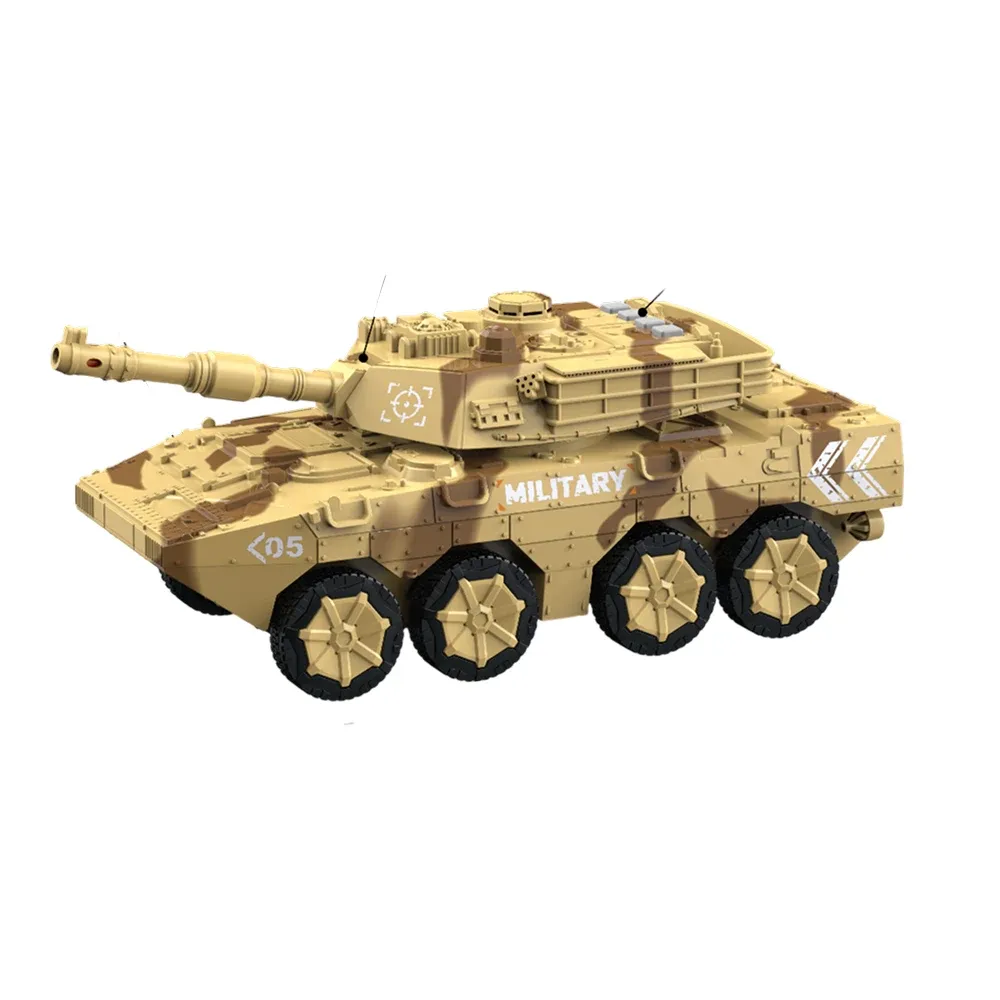 Военная бронированная машина с инерцией, светом и звуком – 1:16 – WY1105B, Вэньи (11052)
