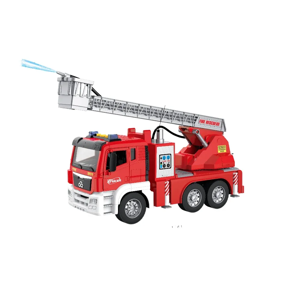 Autospecială de pompieri cu scară, cu inerție, lumină și sunet – 1:10 – WY1125A ,Wenyi (11253)
