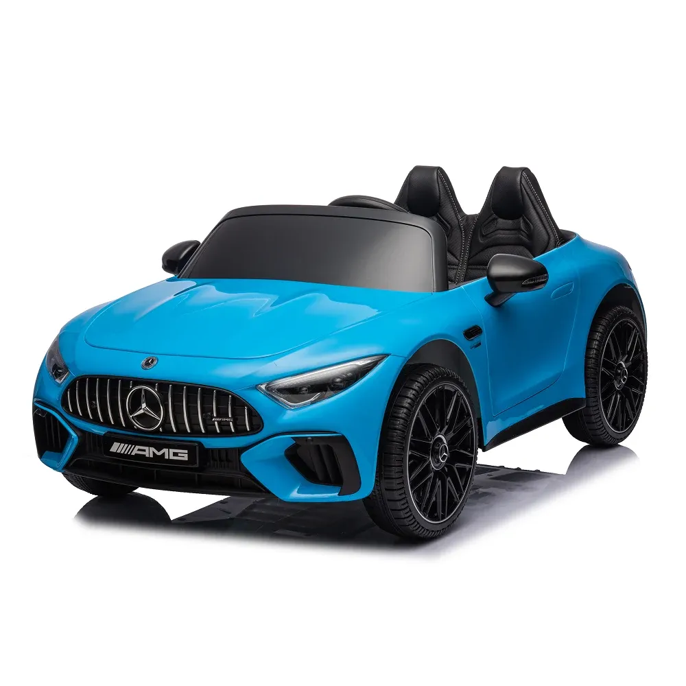 Mașină electrică Mercedes-Benz SL63 albastru vopsit (69915)