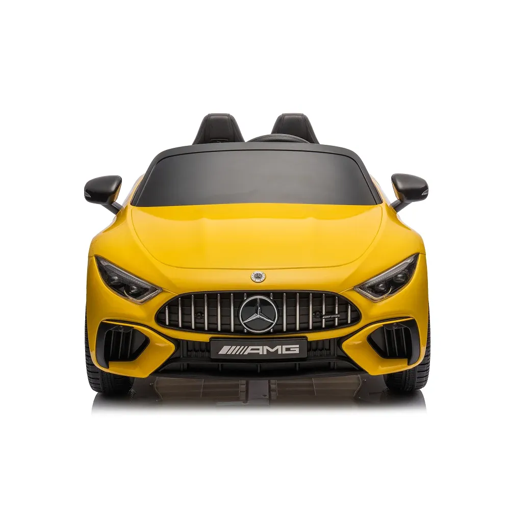 Mașină electrică Mercedes-Benz SL63 galben vopsită (69922)