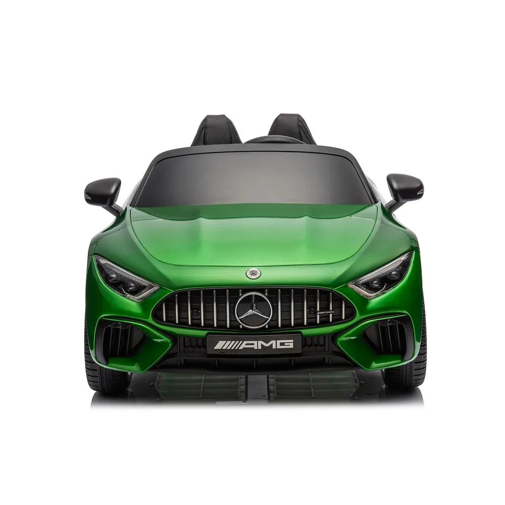 Mașină electrică Mercedes-Benz SL63 verde vopsit (69939)