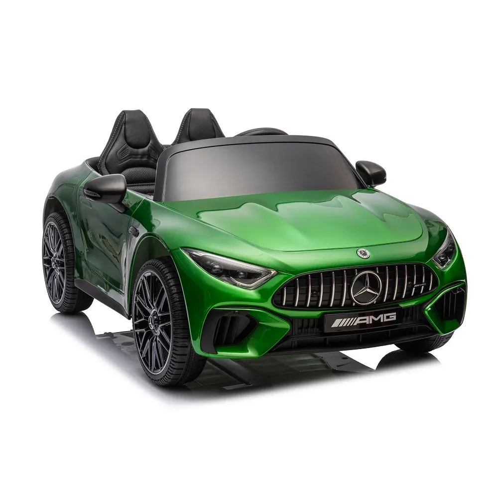 Mașină electrică Mercedes-Benz SL63 verde vopsit (69939)