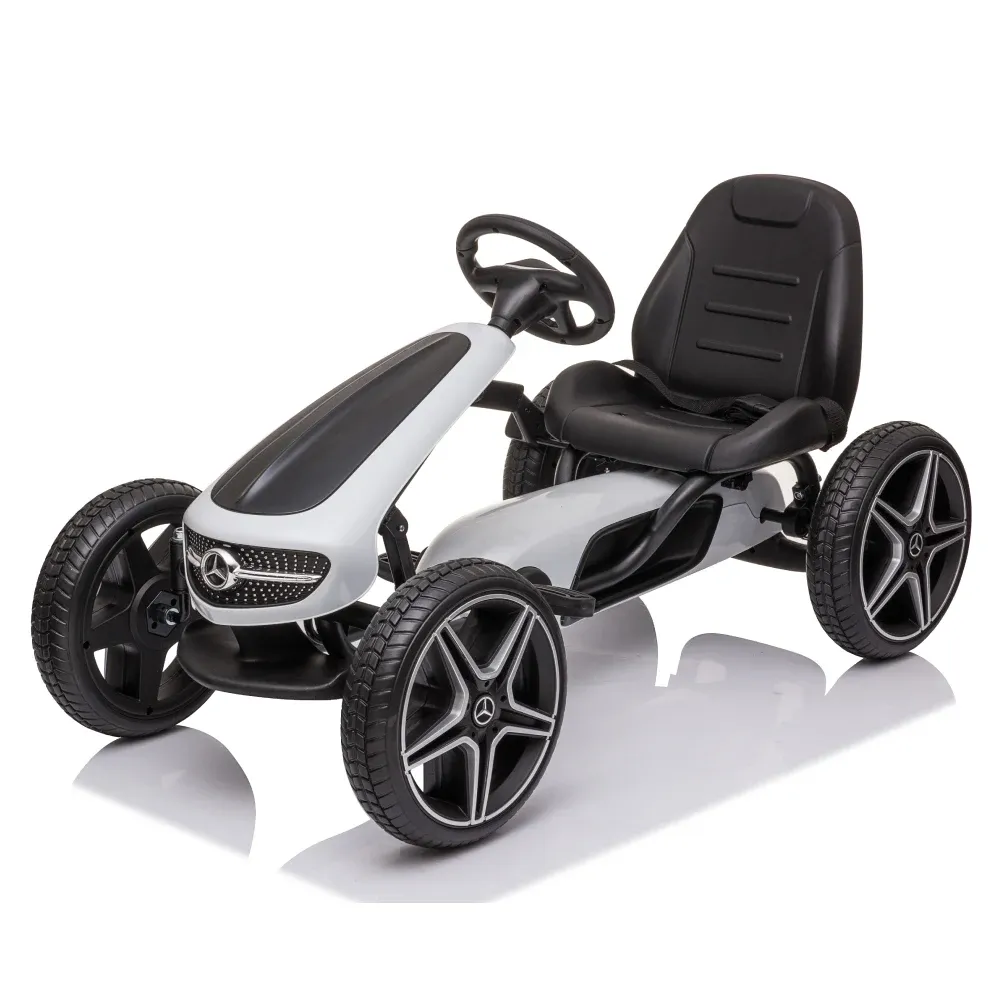 Картинг с педалями детский Mercedes Benz (MX610/4 белый)