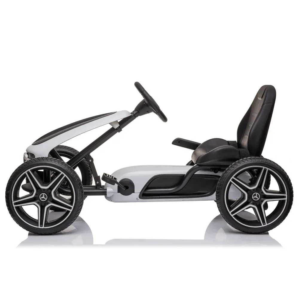 Картинг с педалями детский Mercedes Benz (MX610/4 белый)