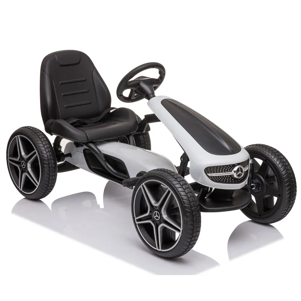 Картинг с педалями детский Mercedes Benz (MX610/4 белый)