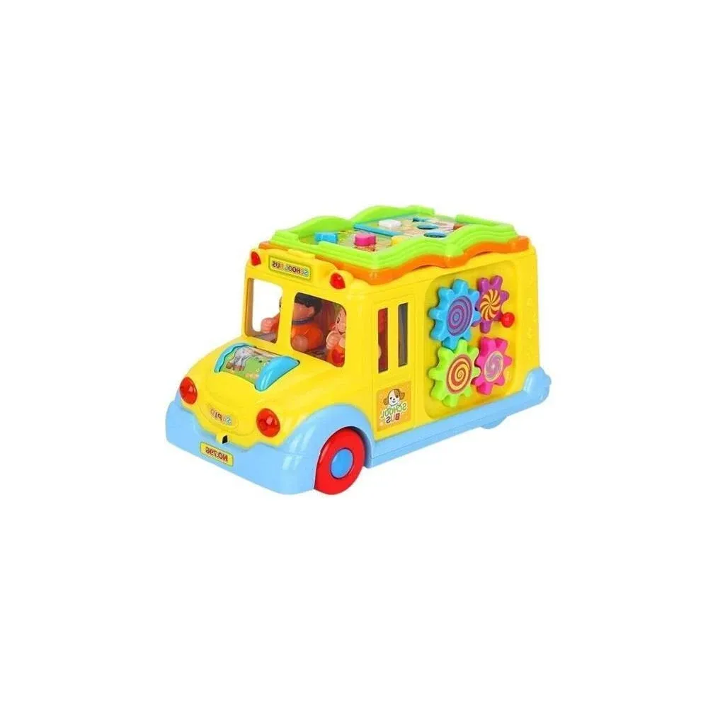 Развивающая игрушка Школьный автобус со звуками и светом, Hola 796 (79664)