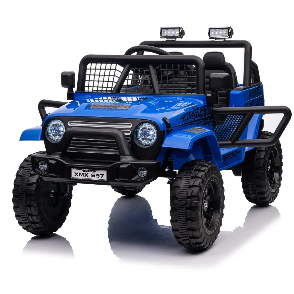 Mașină electrică pentru copii off-road (MX637 / 3 albastra)