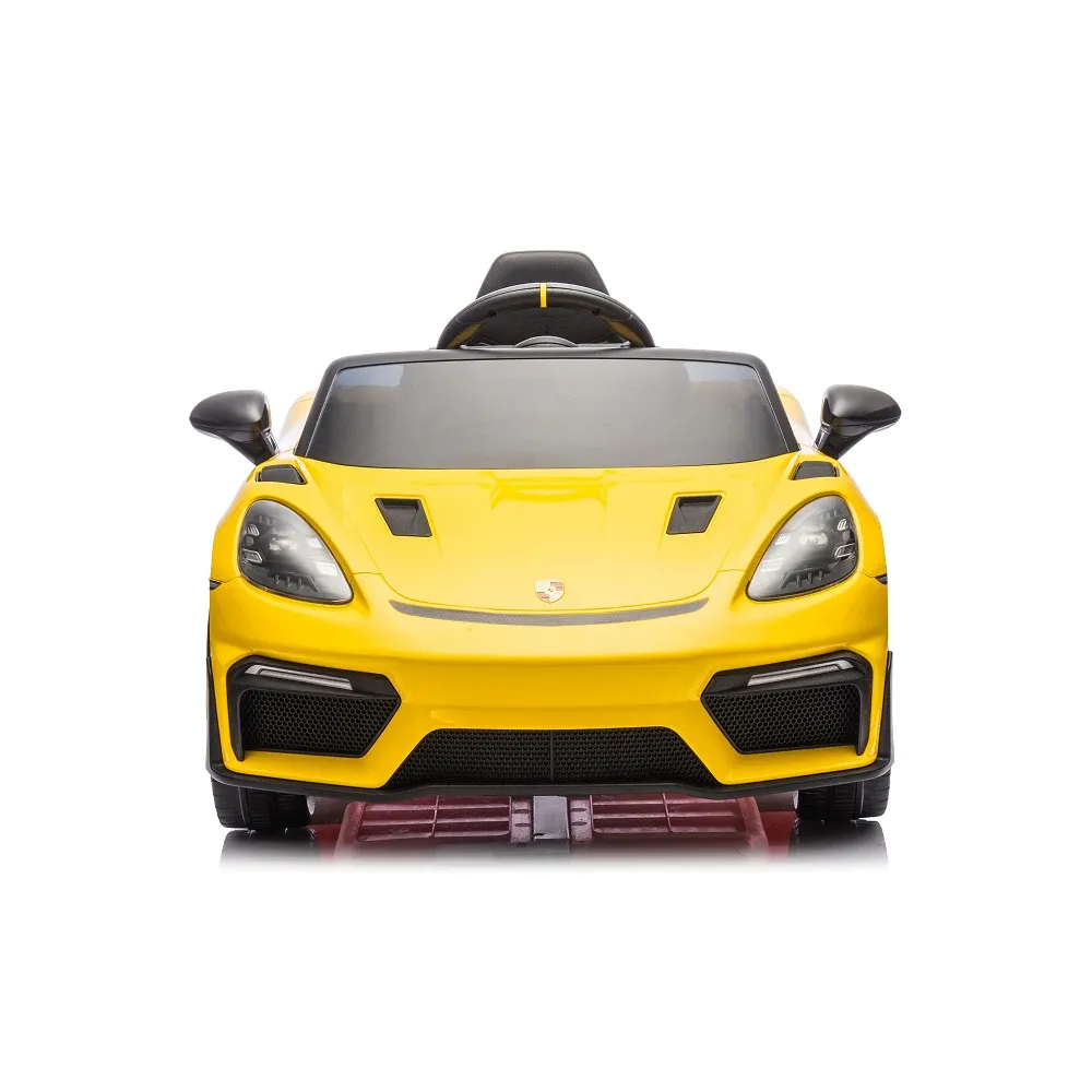 Mașină electrică Porsche 718 Spyder (P718 /4 galben)