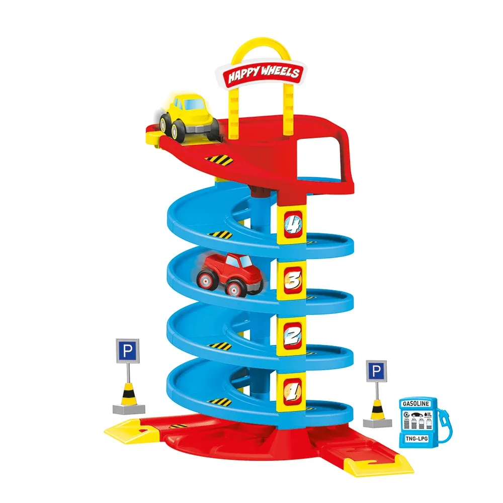 Set parcare auto cu pistă spiralată și mașinuțe, Dolu (5153)