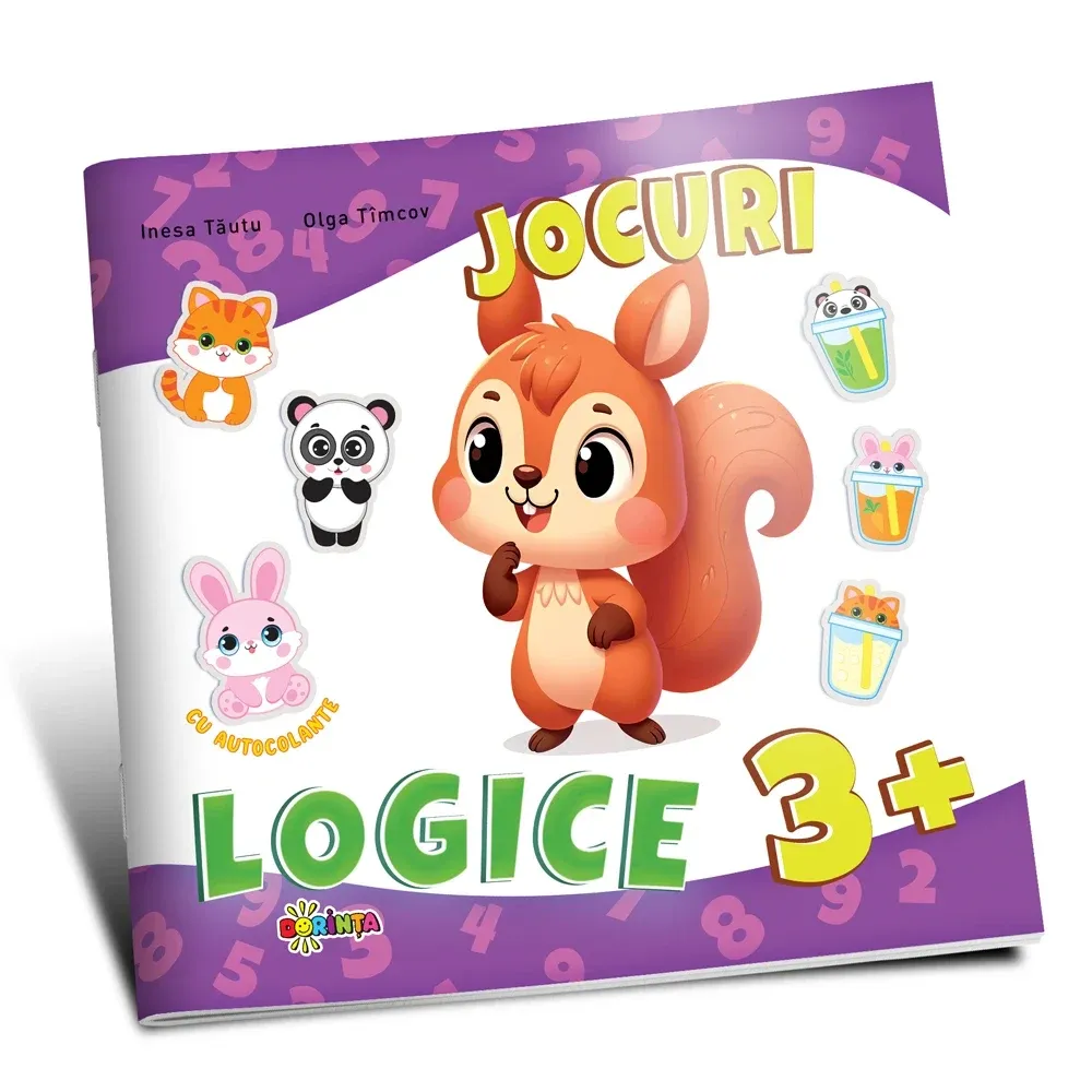 Jocuri logice cu autocolante. 3+ (01948)