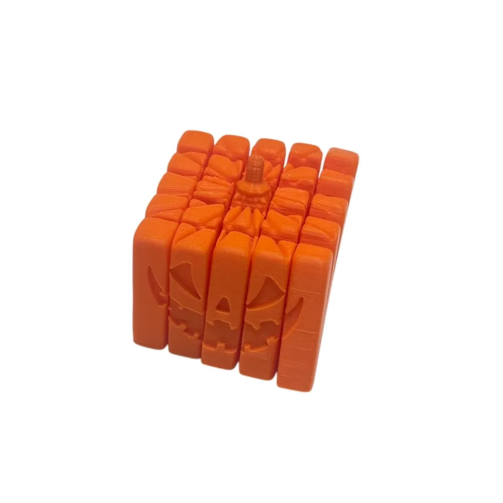 Anti-stres dovleac 3D print 5.5×5.5×4.3 cm – fidget relaxare (21519)