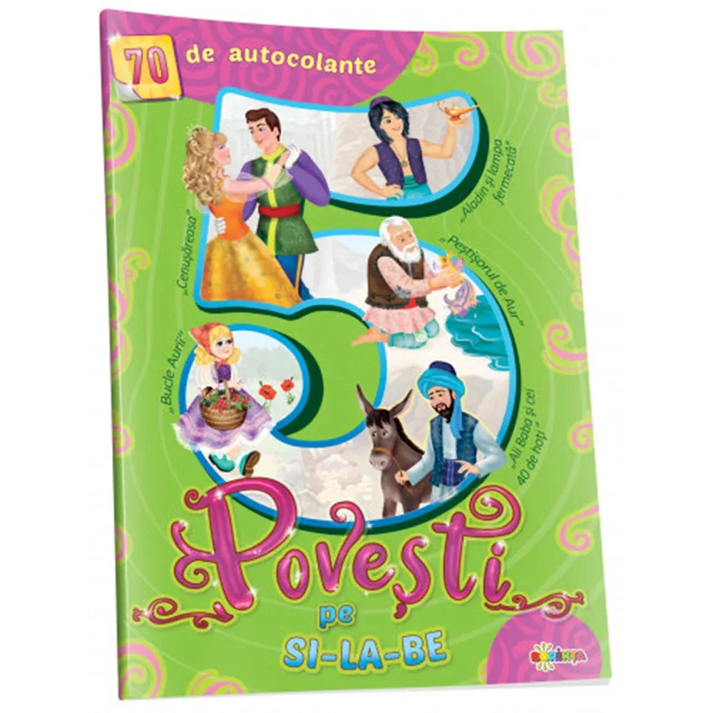 5 Povești pe silabe (70 autocolante) (56134)