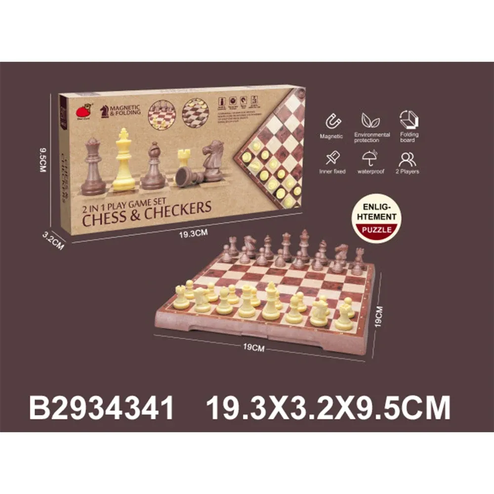 Магнитная настольная игра 2 в 1 (43410)