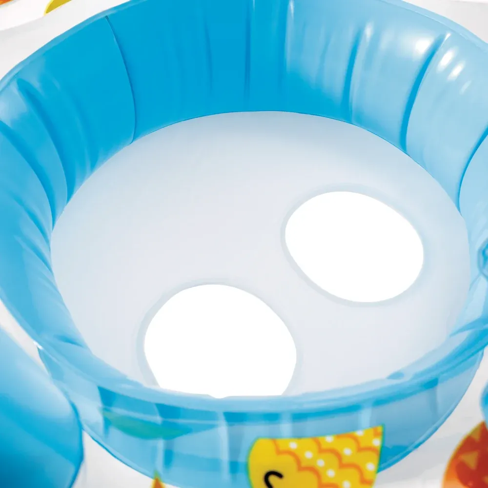 Colac gonflabil cu scaun și baldachin, 81×79 cm, max. 15 kg, 2 culori, 1–2 ani, Intex (56573)