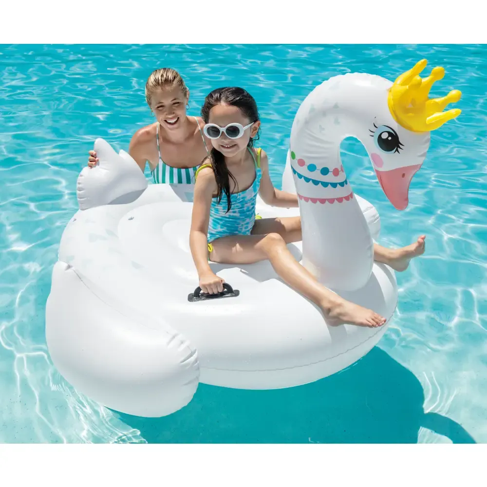Надувной плот Royal Swan с ручками, 142×137×99 см, макс. 40 кг, 3+ года, Интекс (57562)