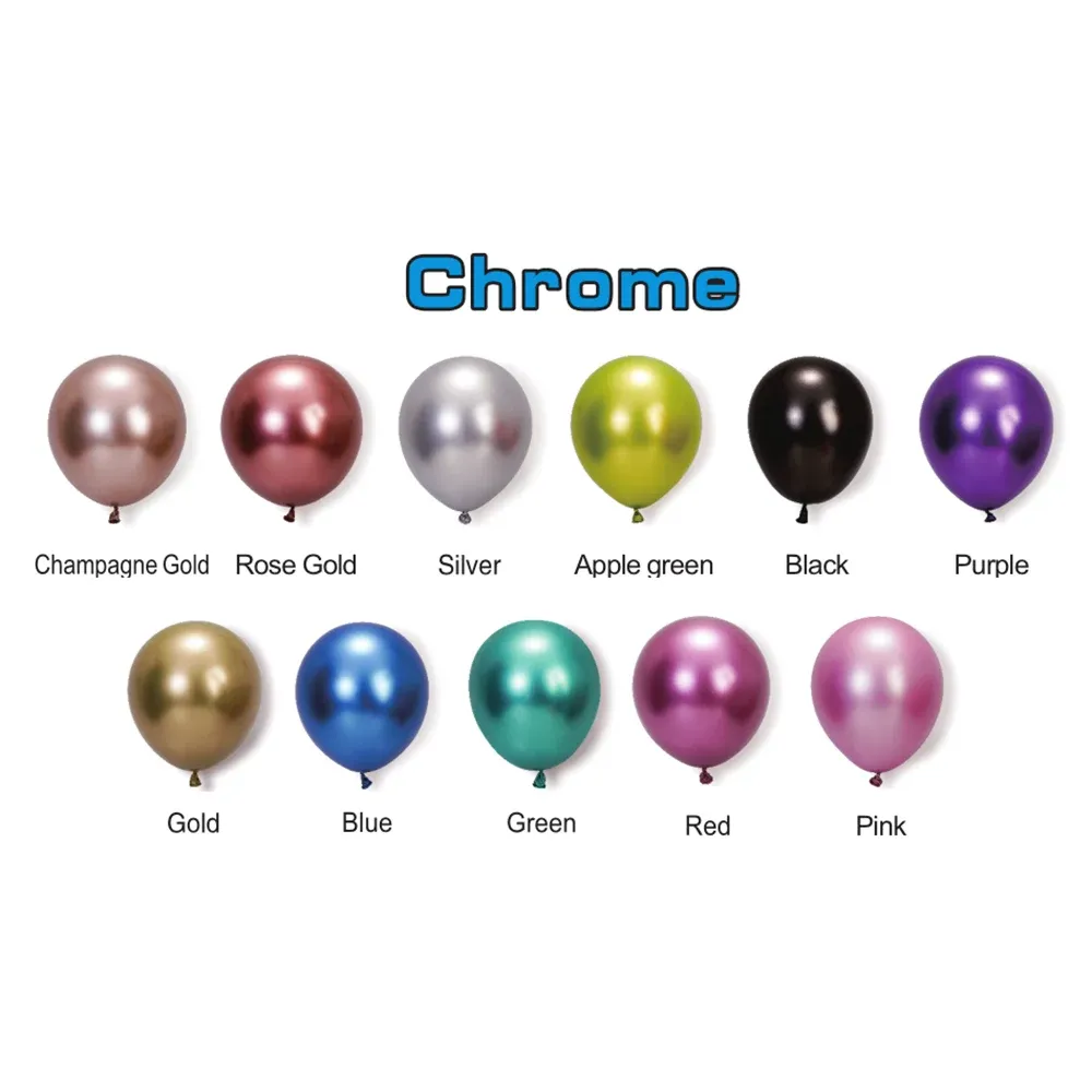 Baloane chrome 100 buc. (77771)