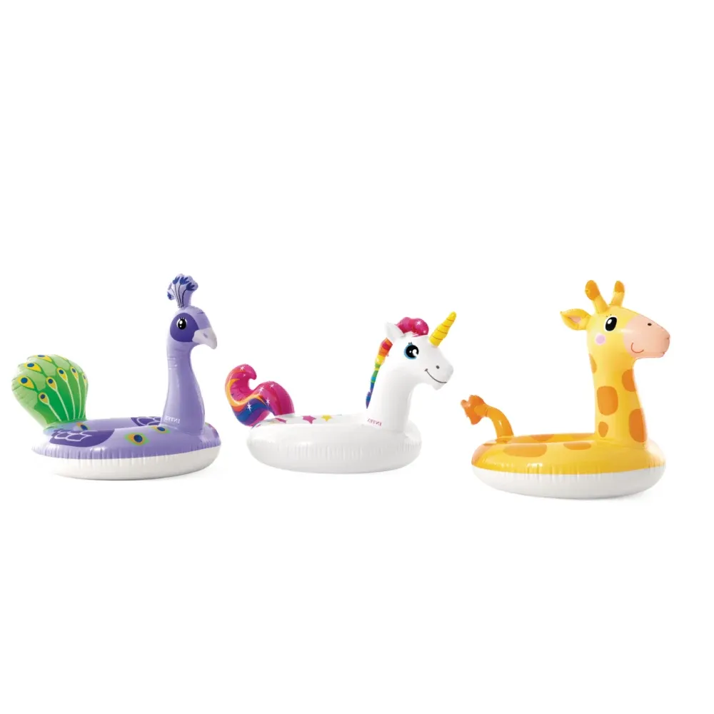 Colac gonflabil de înot cu design animal, 3 modele, 3–6 ani, Intex (59221)