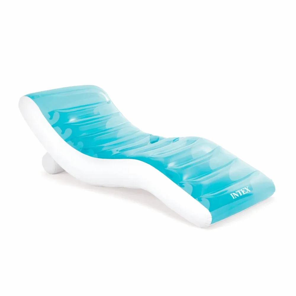 Șezlong gonflabil pentru apă Splash cu suport pentru pahare, 191×99 cm, max. 100 kg, Intex (56874)