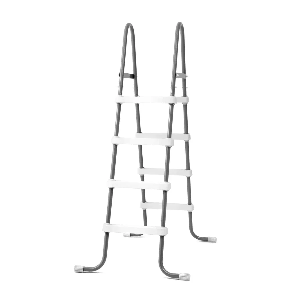 Scară pentru piscine cu înălțime până la 122 cm, 4 trepte, fără platformă, Intex (28066)