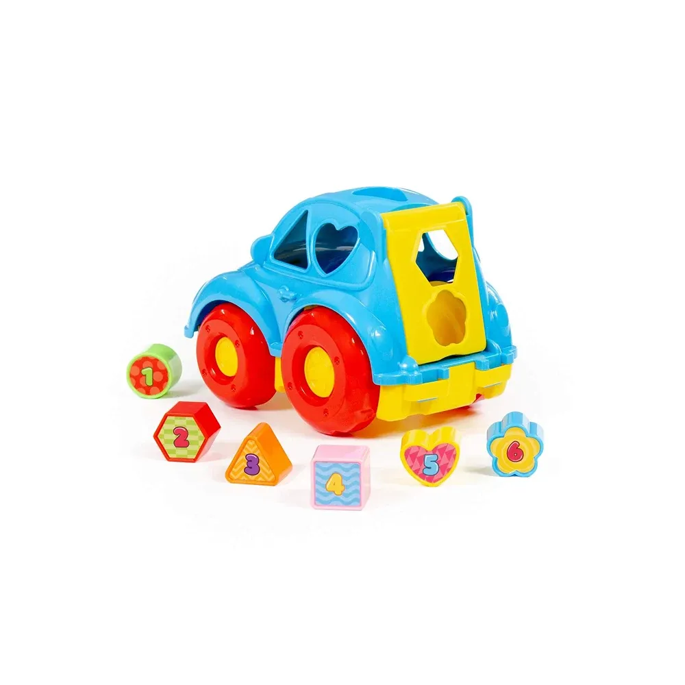 Mașinuță educativă cu sorter de forme (cutie), Polesie (89137)