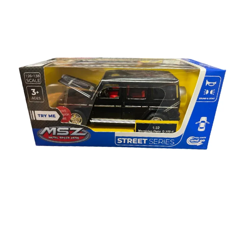 Mașină din metal 1:32 Mercedes Benz G350 cu sunete si lumini (se deschid usile) (00225)