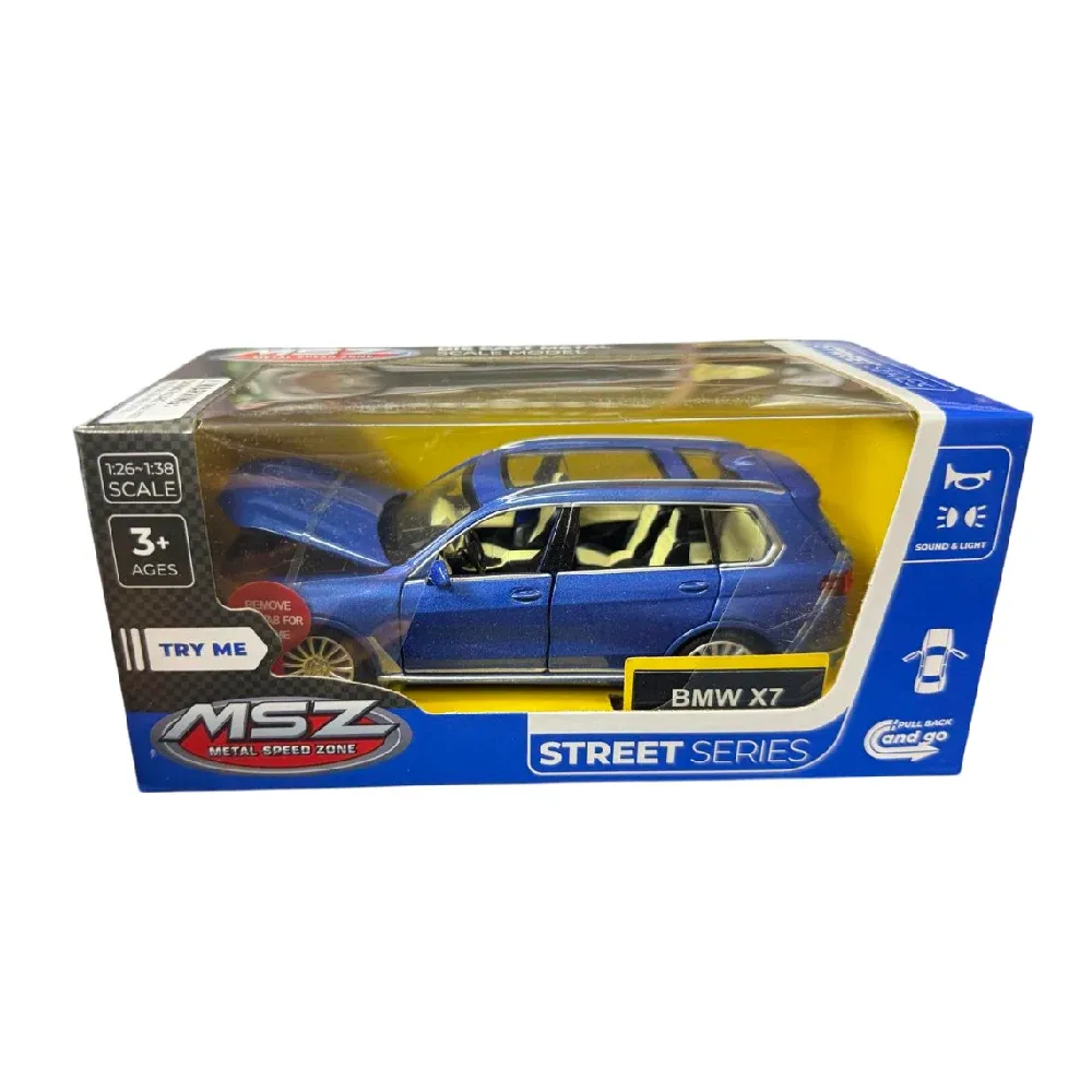 Mașină din metal 1:32 BMW X7 cu sunete si lumini (se deschid usile) (00232)