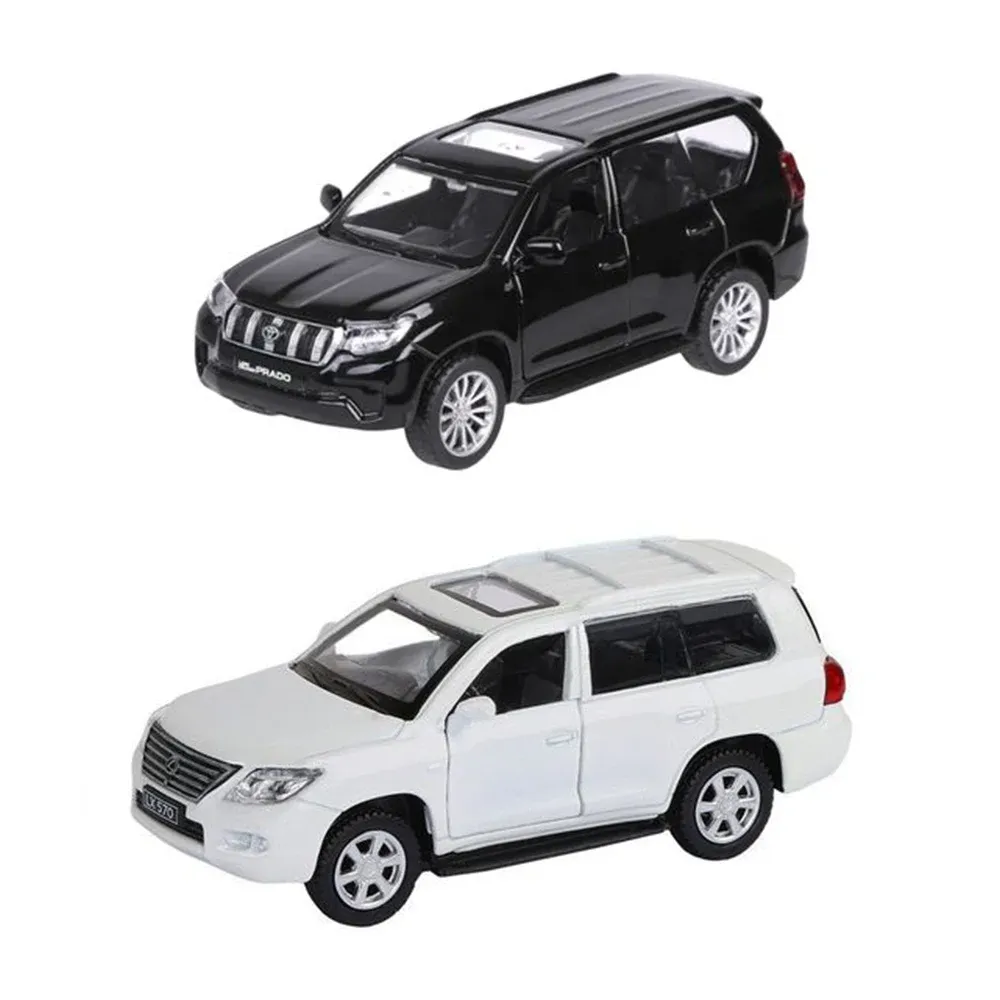 Mașină din metal Toyota Land Cruiser scară 1:64, 2 culori, MSZ (28946)