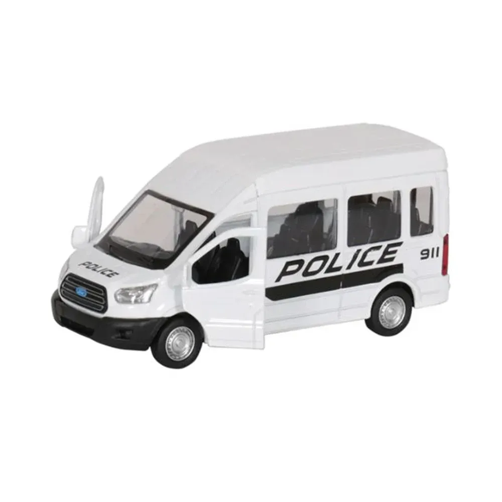 Металлический автомобиль Ford Transit масштаб 1:52, полицейский, 2 цвета, MSZ (24917)