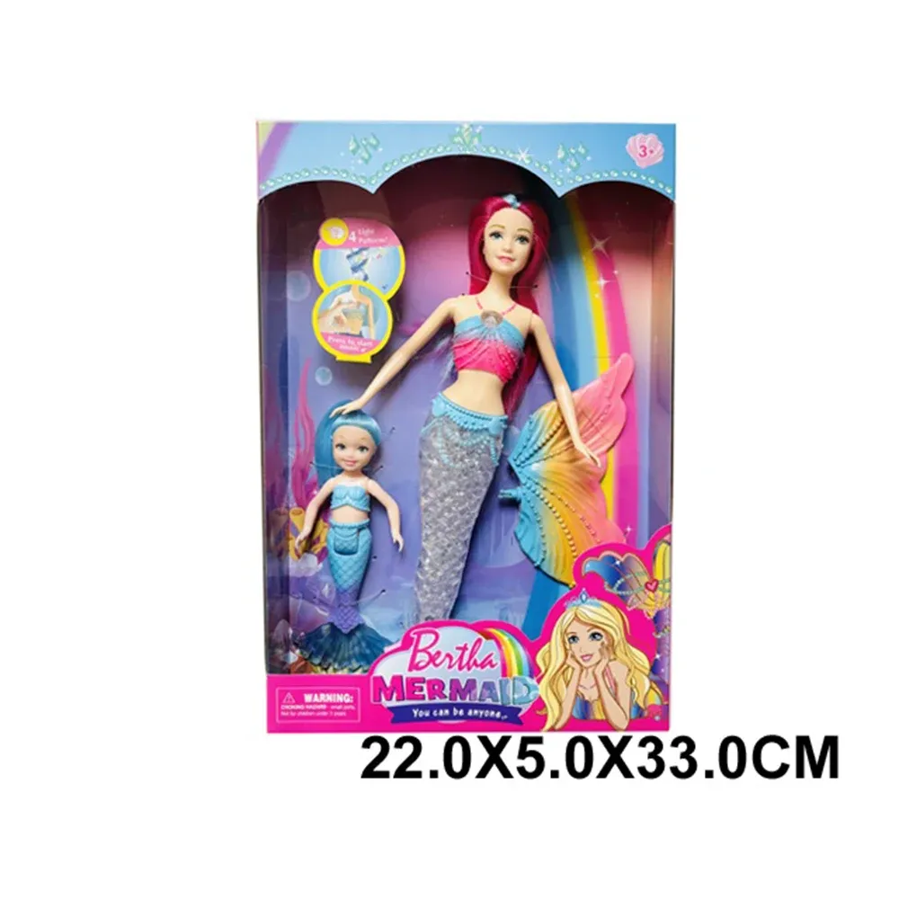 Papusa sirena in set cu accesorii (21674)
