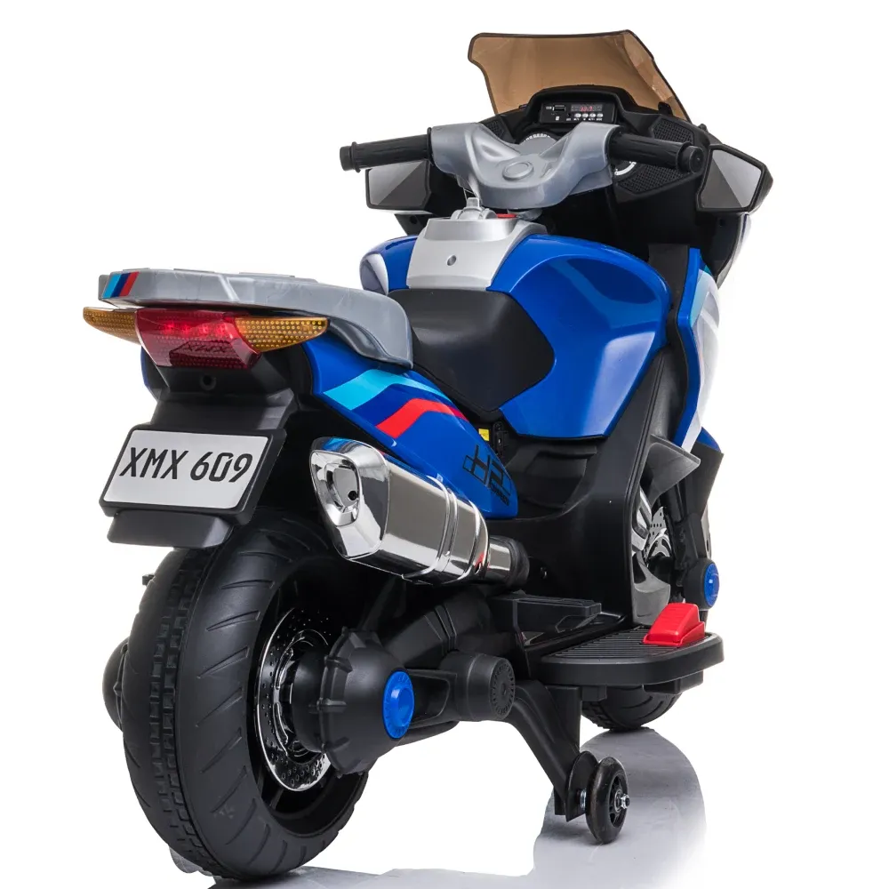 Motocicletă electrică pentru copii (MX609 / 4 albastru)