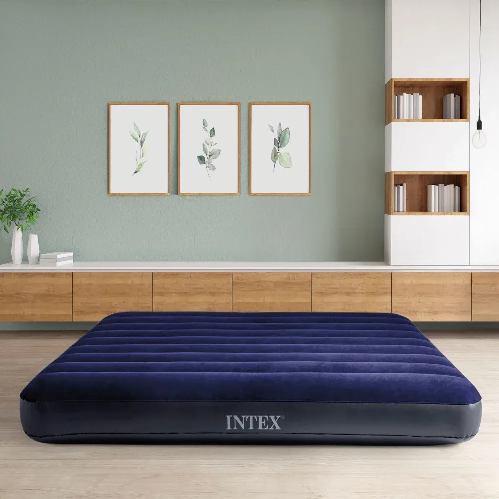 Saltea gonflabilă Classic Downy, 137×191×25 cm, max. 272 kg, Intex (64758)