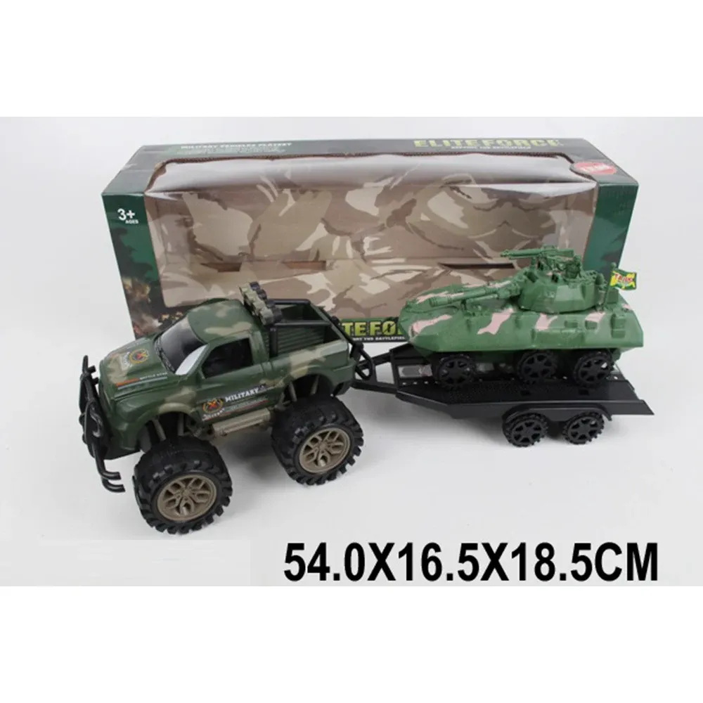 Masinuta Jeep militar cu remorca (90508)