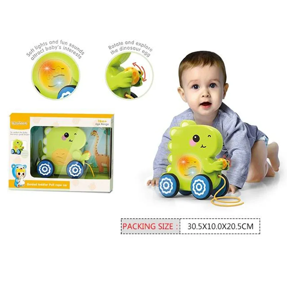 Dinozaur pe baterii cu lesa (92158)