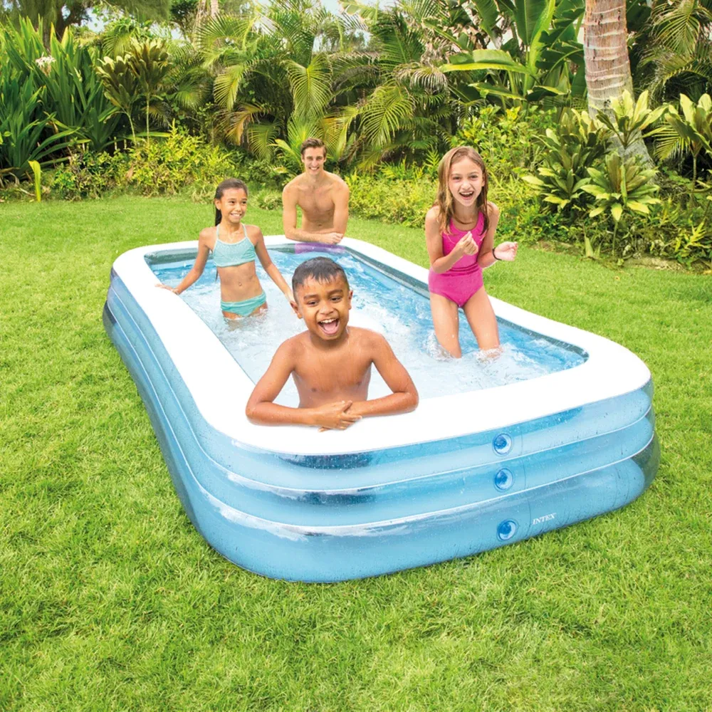 Piscină gonflabilă pentru familie Swim Center Family, 305×183×56 cm, 1050 L, 6+ ani, Intex (58484)